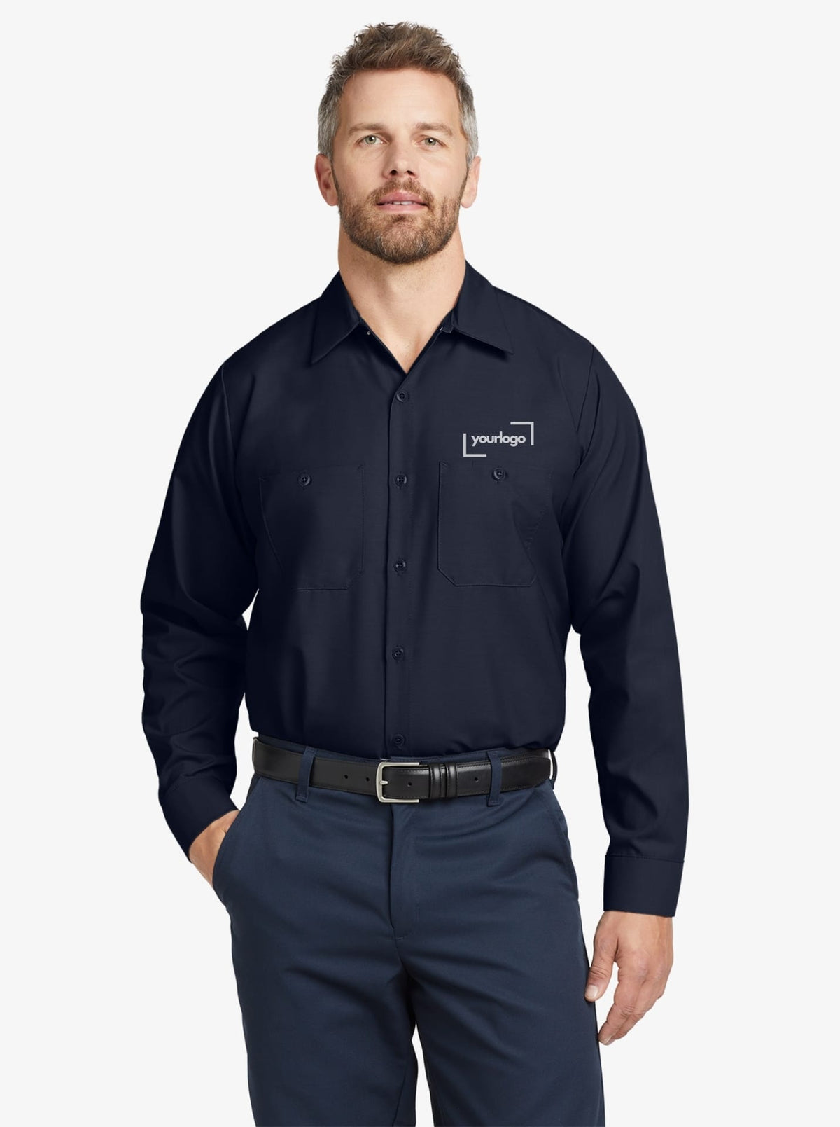 Long-Sleeve Industrial Work Shirt