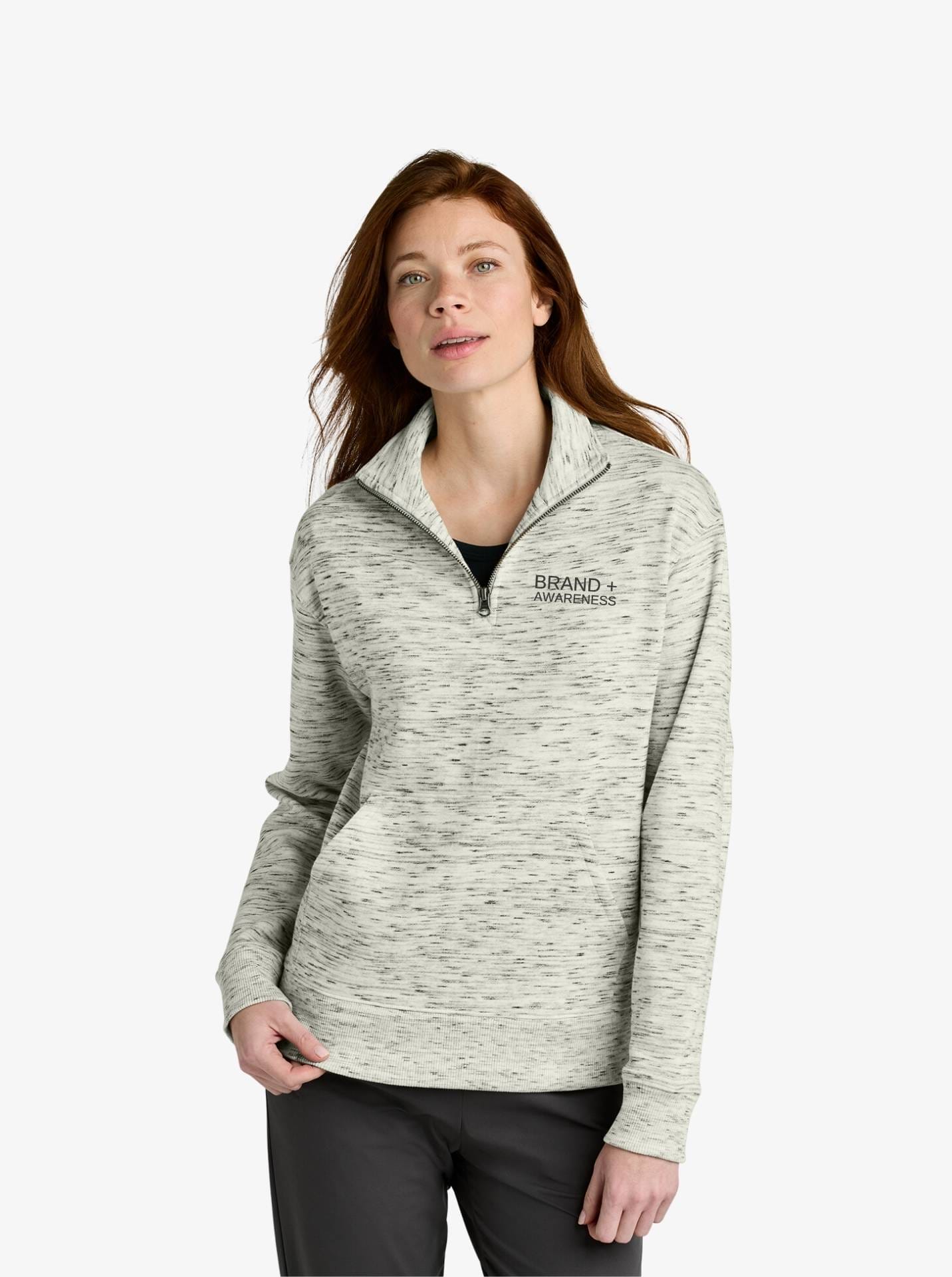 Ladies’ Space Dye Fleece 1/4-Zip